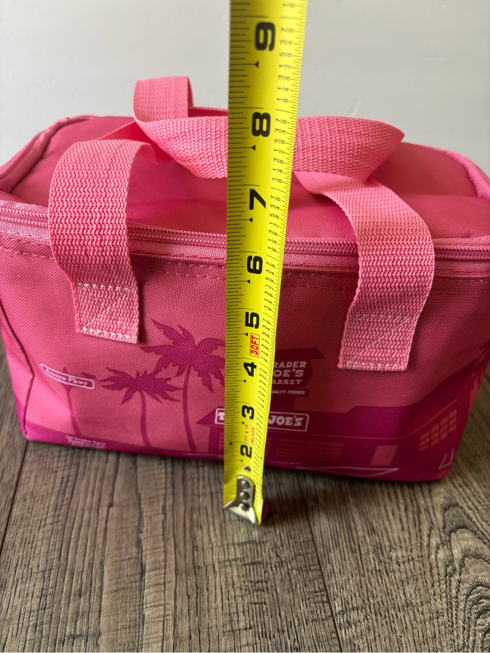 Trader Joe's Pink Mini Tote Cooler Bag - Picture 5 of 9